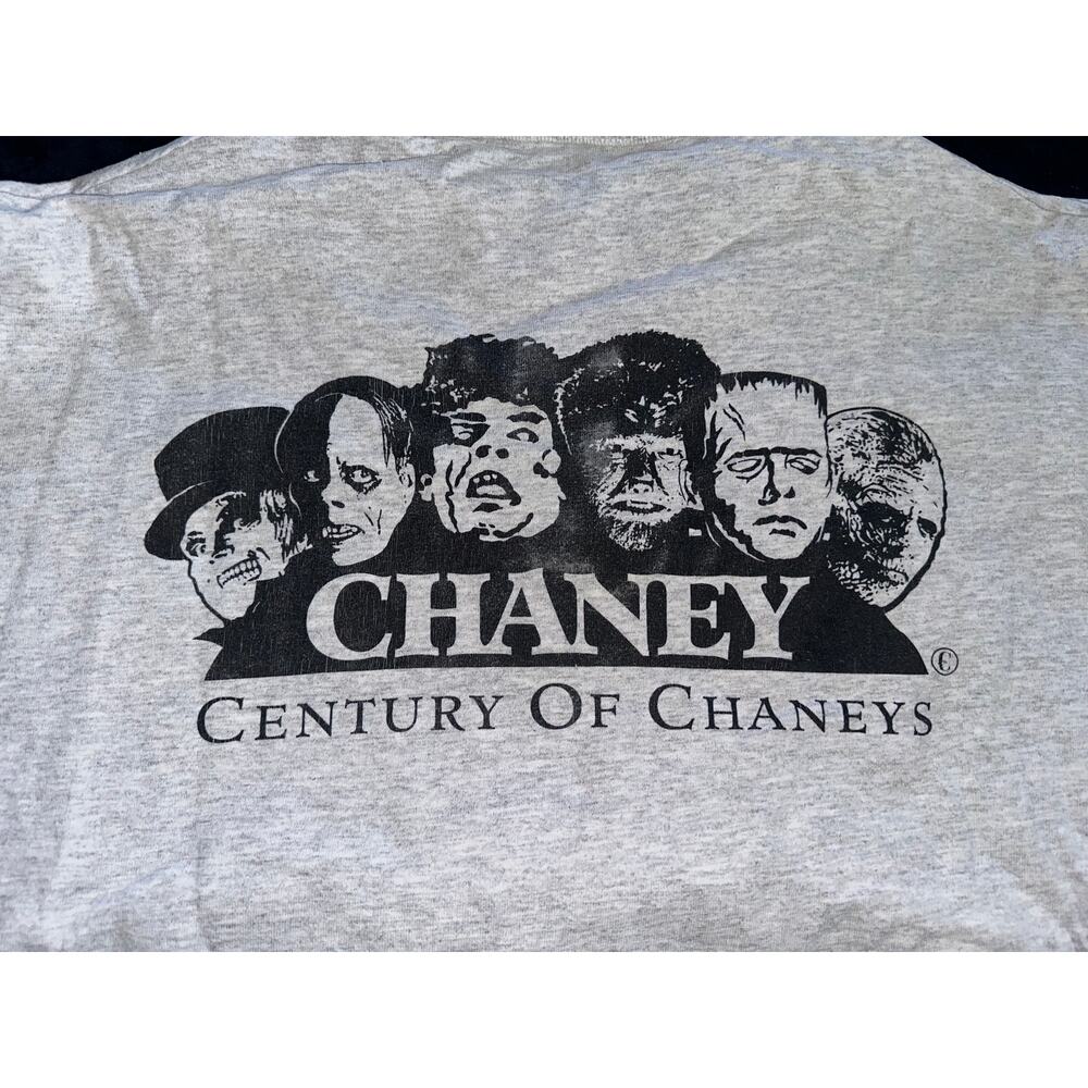 SUPER RARE VINTAGE LON CHANEY ENTERPRISES HENLEY TEE CENTURY OF CHANEYS